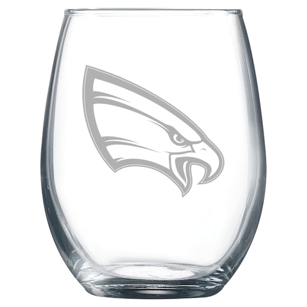 University of Northwestern-St. Paul Polar Camel 9 oz. Stemless Wine Glass