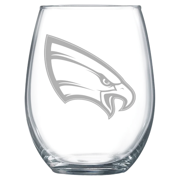 University of Northwestern-St. Paul Polar Camel 15 oz. Stemless Wine Glass