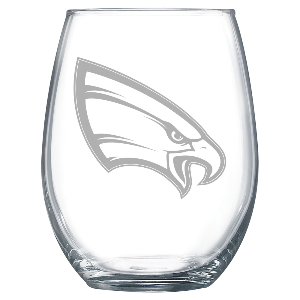 University of Northwestern-St. Paul Polar Camel 15 oz. Stemless Wine Glass