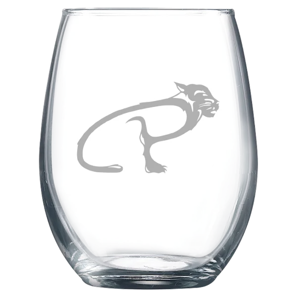 University of Pittsburgh, Bradford Polar Camel 9 oz. Stemless Wine Glass
