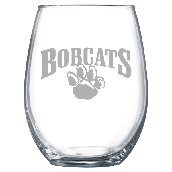 University of Pittsburgh, Greensburg Polar Camel 15 oz. Stemless Wine Glass