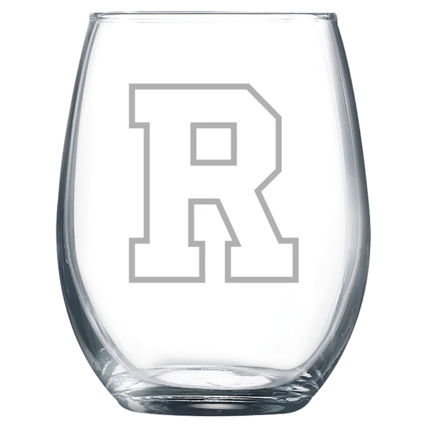 University of Rochester Polar Camel 9 oz. Stemless Wine Glass