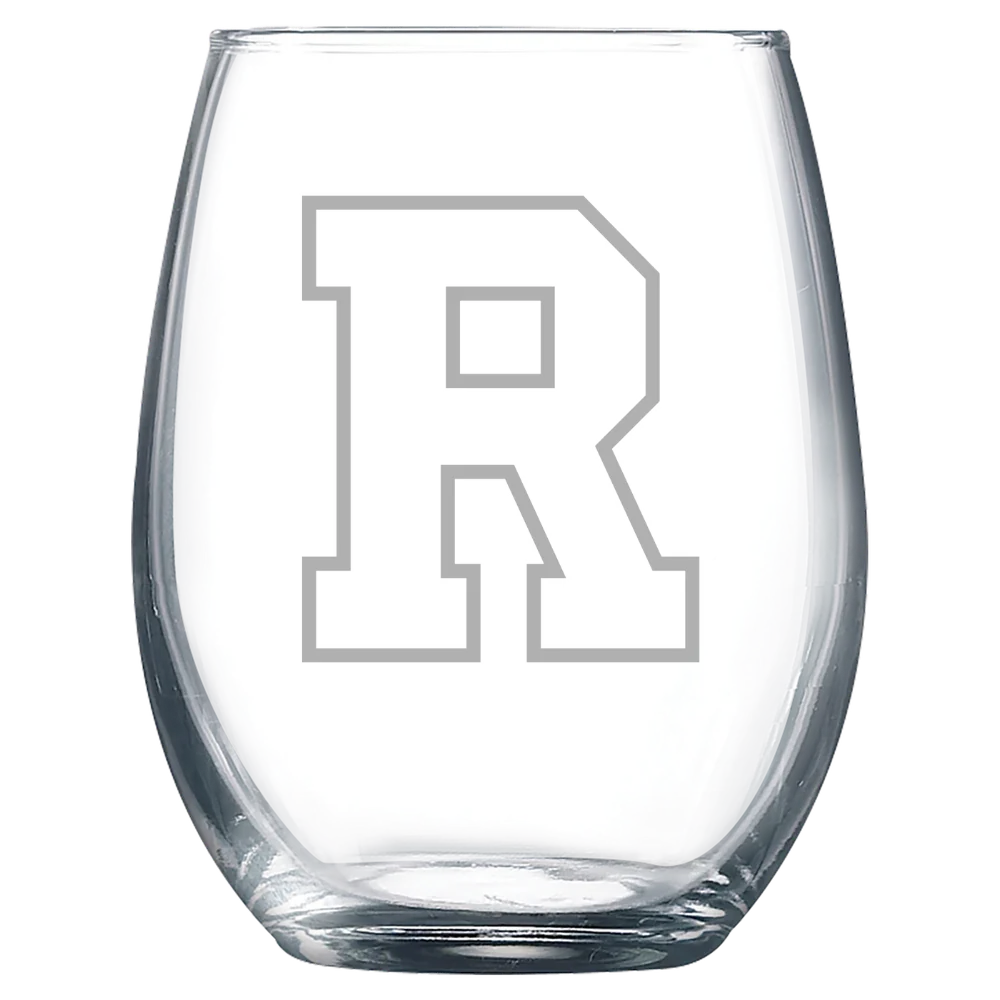 University of Rochester Polar Camel 9 oz. Stemless Wine Glass