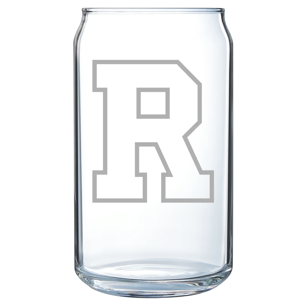 University of Rochester Polar Camel 16 oz. Can Glass