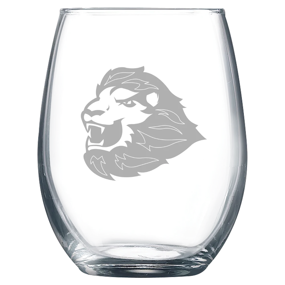 University of St. Thomas (Texas) Polar Camel 9 oz. Stemless Wine Glass