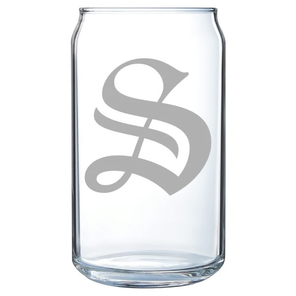 University of the South Polar Camel 16 oz. Can Glass