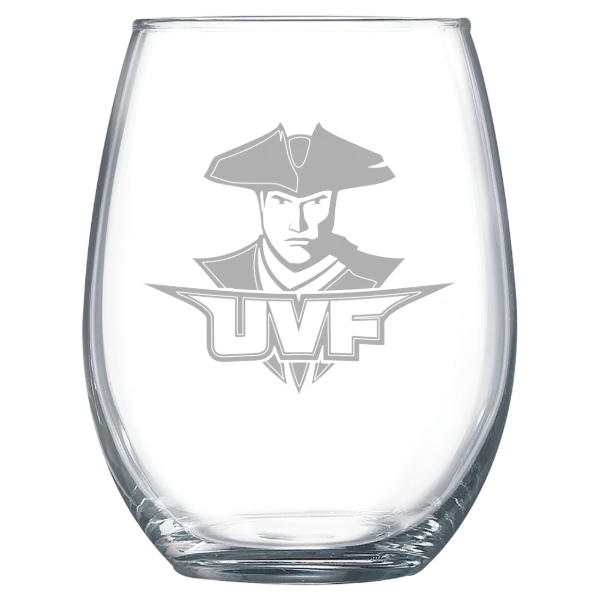 University of Valley Forge Polar Camel 15 oz. Stemless Wine Glass