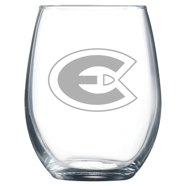 University of Wisconsin-Eau Claire Polar Camel 9 oz. Stemless Wine Glass