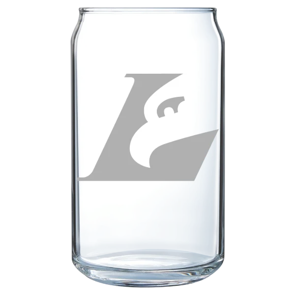 University of Wisconsin-La Crosse Polar Camel 16 oz. Can Glass