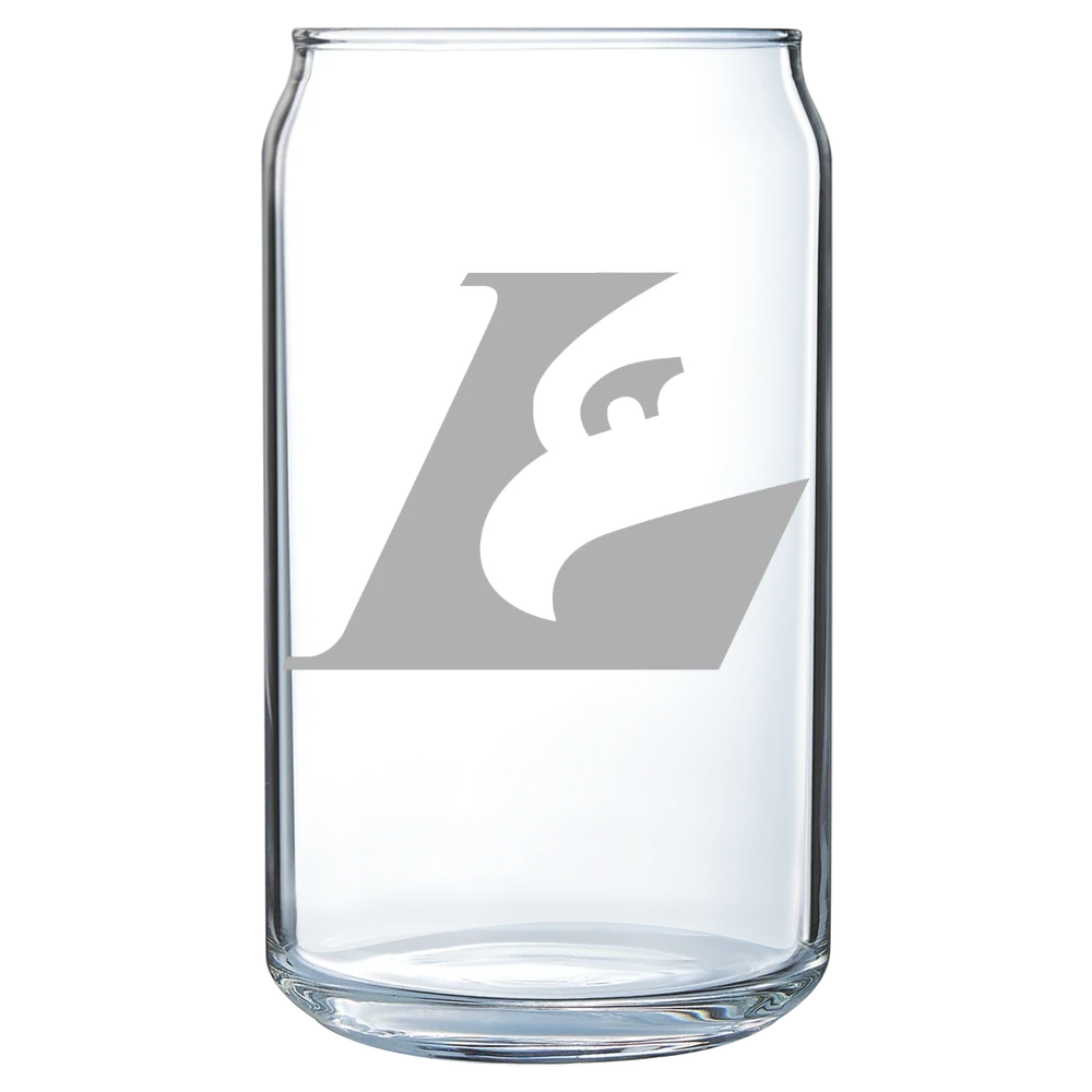 University of Wisconsin-La Crosse Polar Camel 16 oz. Can Glass