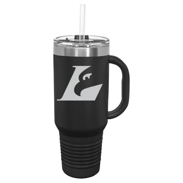 University of Wisconsin-La Crosse Polar Camel 40 oz. Travel Mug with Snap Lid & Straw