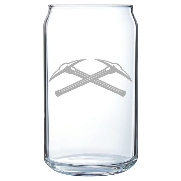 University of Wisconsin-Platteville Polar Camel 16 oz. Can Glass