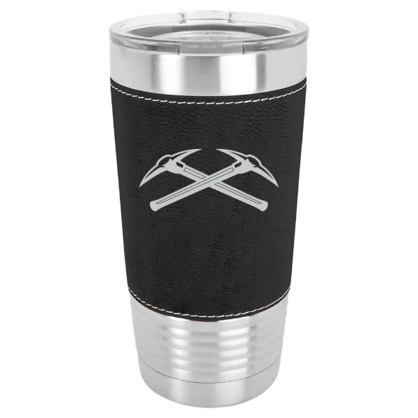 University of Wisconsin-Platteville Polar Camel 20 oz. Leatherette Grip Tumbler with Standard Lid