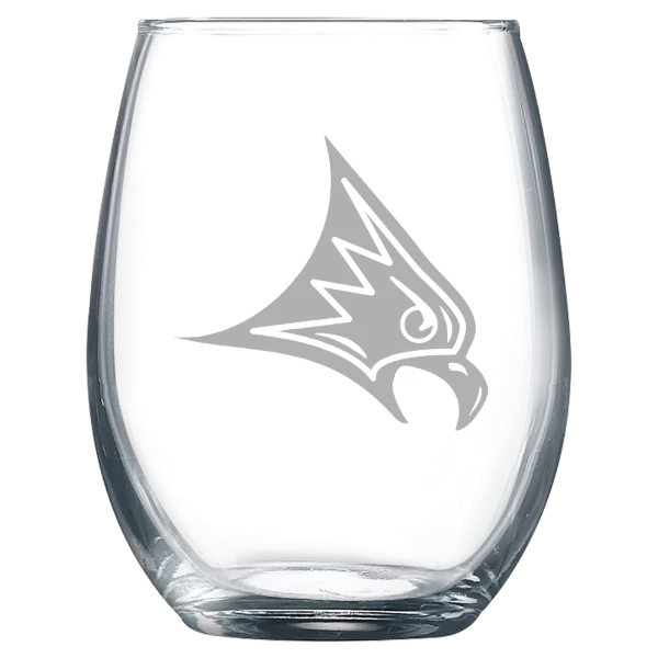 University of Wisconsin-River Falls Polar Camel 9 oz. Stemless Wine Glass