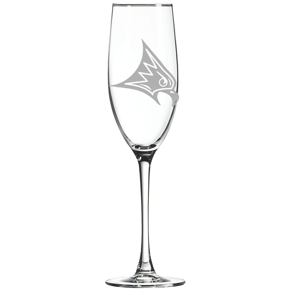 University of Wisconsin-River Falls Polar Camel 8 oz. Champagne Flute