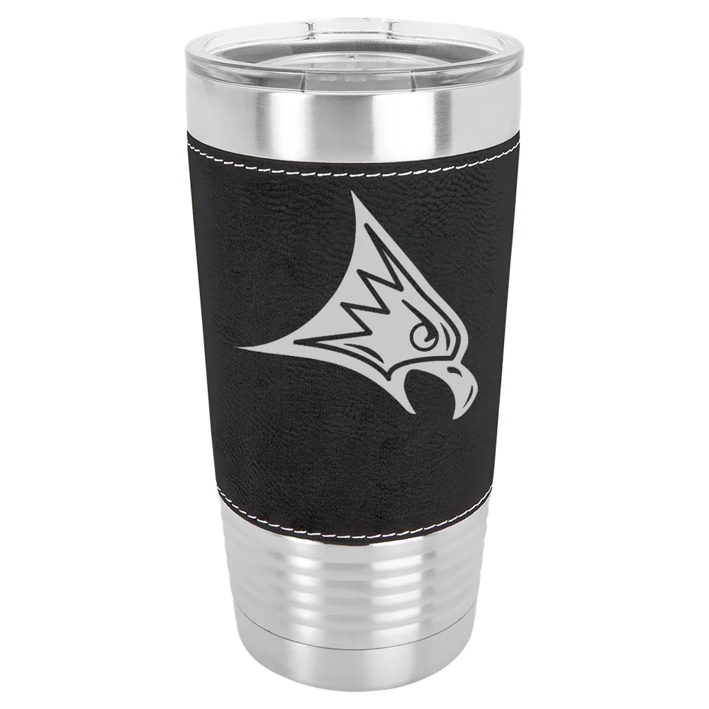 University of Wisconsin-River Falls Polar Camel 20 oz. Leatherette Grip Tumbler with Standard Lid