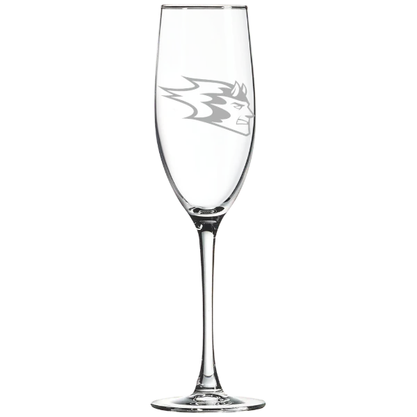 University of Wisconsin-Stout Polytechnic Polar Camel 8 oz. Champagne Flute