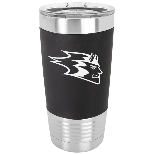 University of Wisconsin-Stout Polytechnic Polar Camel 20 oz. Silicone Grip Tumbler with Standard Lid
