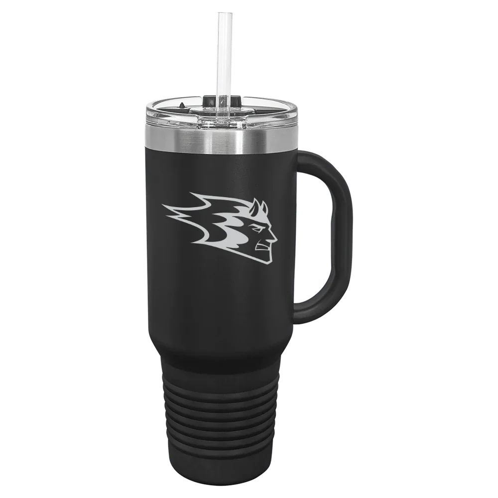 University of Wisconsin-Stout Polytechnic Polar Camel 40 oz. Travel Mug with Snap Lid & Straw