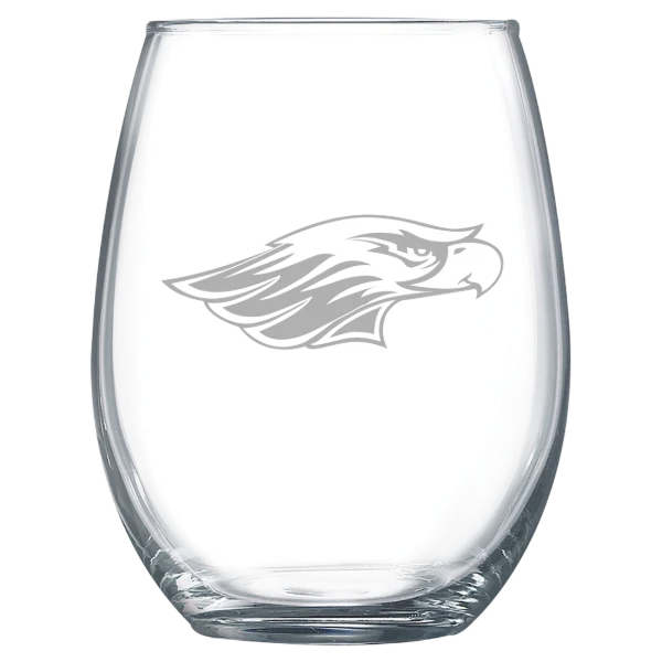 University of Wisconsin-Whitewater Polar Camel 15 oz. Stemless Wine Glass