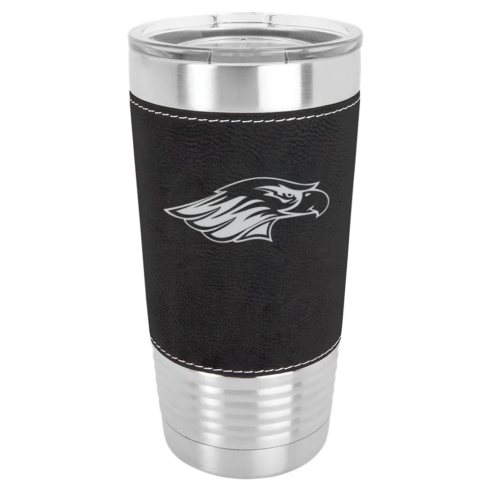 University of Wisconsin-Whitewater Polar Camel 20 oz. Leatherette Grip Tumbler with Standard Lid