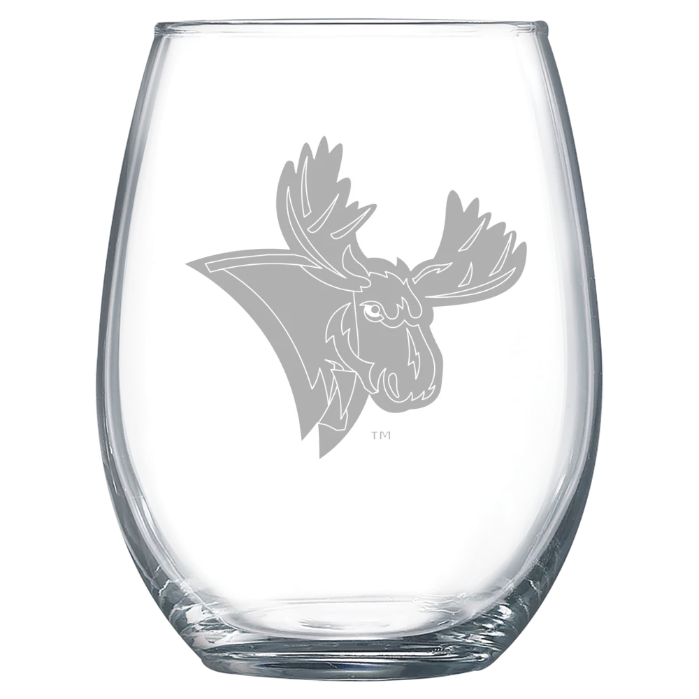 Utica University Polar Camel 15 oz. Stemless Wine Glass