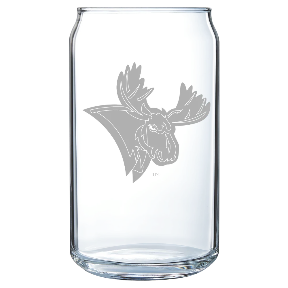 Utica University Polar Camel 16 oz. Can Glass
