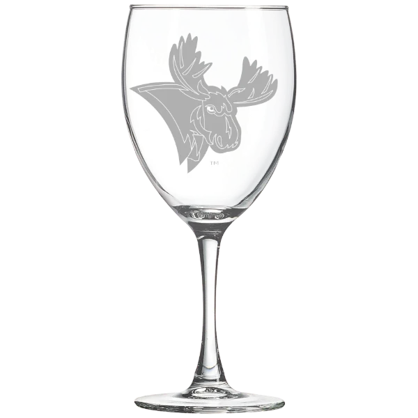 Utica University Polar Camel 10 1/2 oz. Wine Glass
