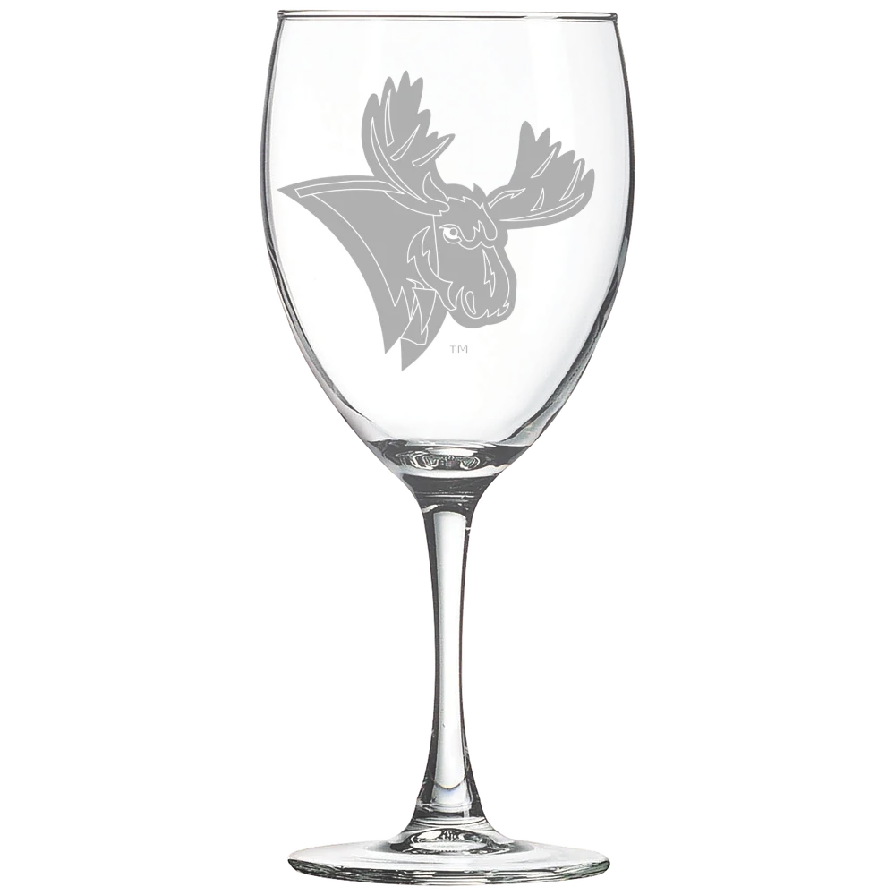 Utica University Polar Camel 10 1/2 oz. Wine Glass