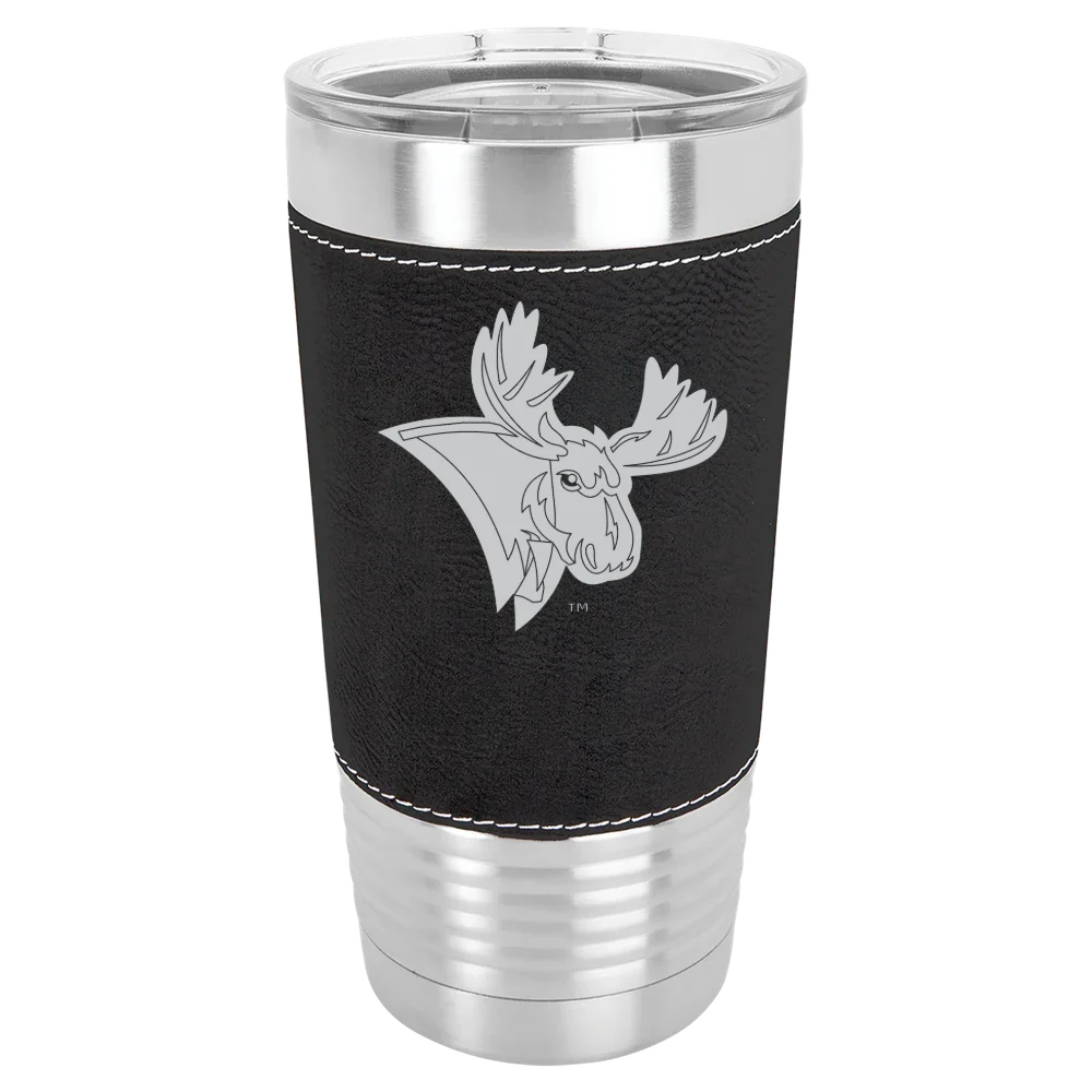 Utica University Polar Camel 20 oz. Leatherette Grip Tumbler with Standard Lid