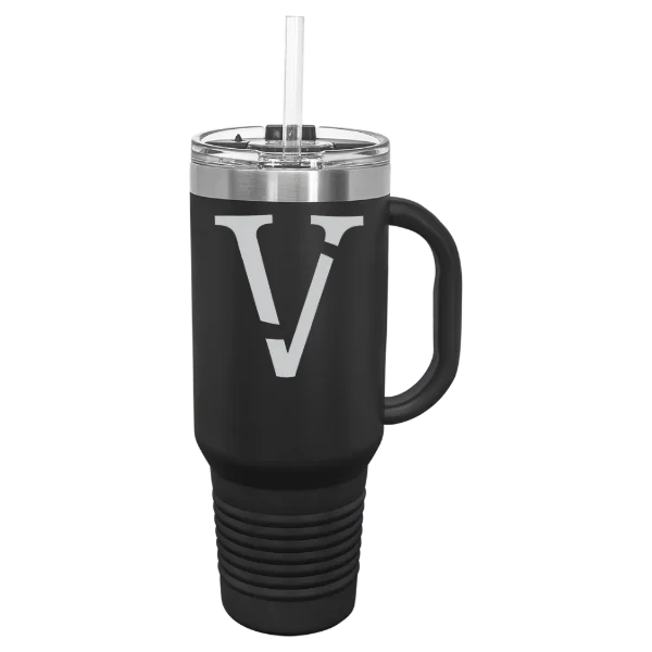 Vassar College Polar Camel 40 oz. Travel Mug with Snap Lid & Straw