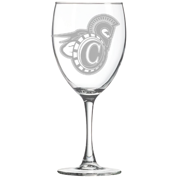 Vermont State University Castleton Polar Camel 10 1/2 oz. Wine Glass