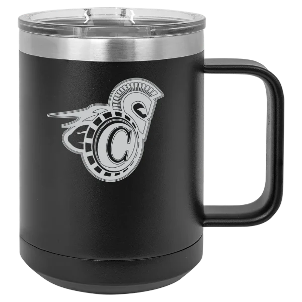 Vermont State University Castleton Polar Camel 15 oz. Mug with Slider Lid