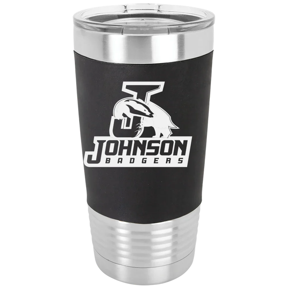 Vermont State University-Johnson Polar Camel 20 oz. Silicone Grip Tumbler with Standard Lid