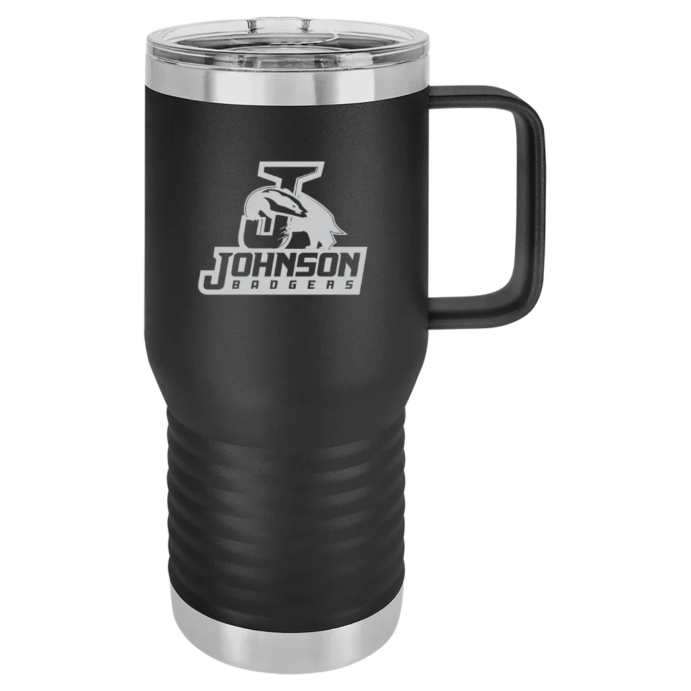 Vermont State University-Johnson Polar Camel 20 oz. Travel Mug with Slider Lid