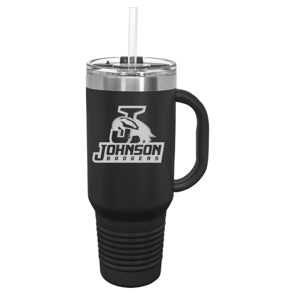 Vermont State University-Johnson Polar Camel 40 oz. Travel Mug with Snap Lid & Straw