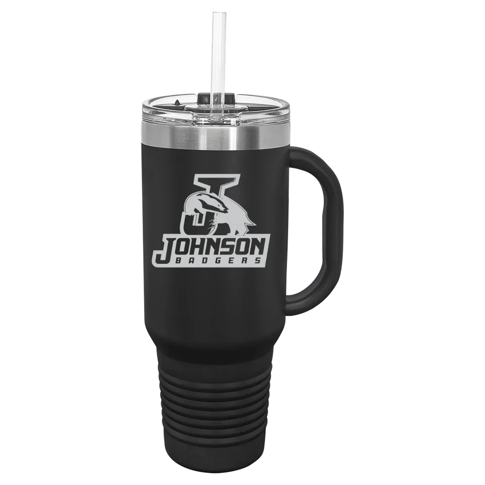 Vermont State University-Johnson Polar Camel 40 oz. Travel Mug with Snap Lid & Straw