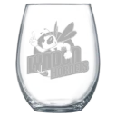 Vermont State University Lyndon Polar Camel 15 oz. Stemless Wine Glass