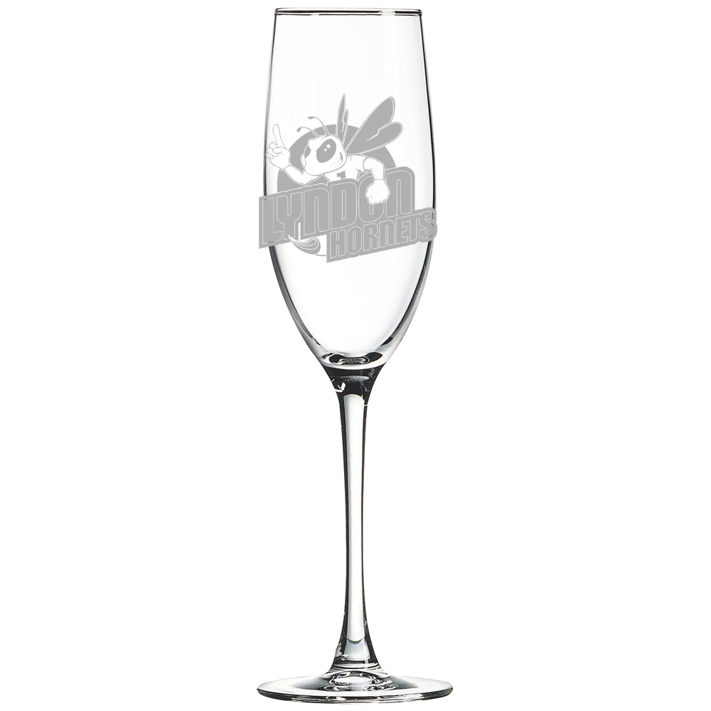 Vermont State University Lyndon Polar Camel 8 oz. Champagne Flute