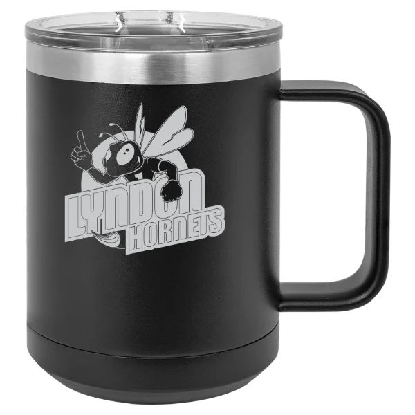 Vermont State University Lyndon Polar Camel 15 oz. Mug with Slider Lid
