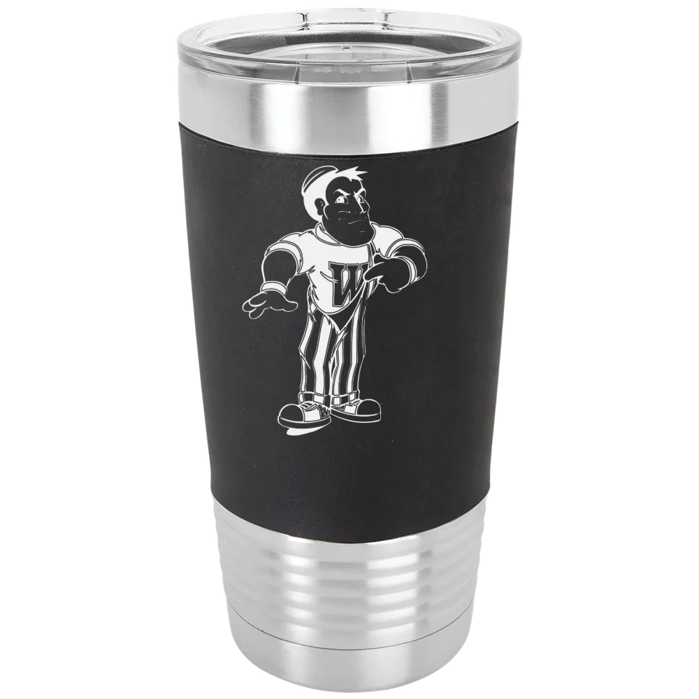 Wabash College Polar Camel 20 oz. Silicone Grip Tumbler with Standard Lid