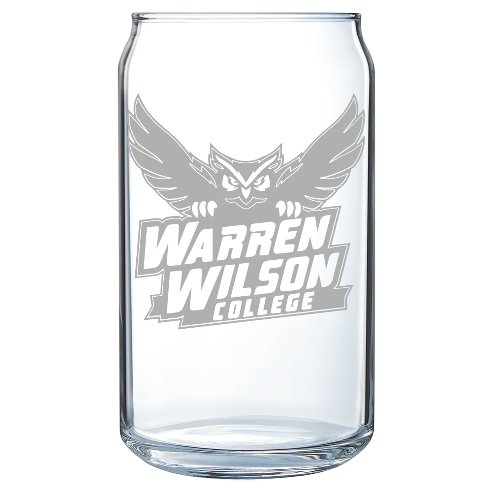 Warren Wilson College Polar Camel 16 oz. Can Glass