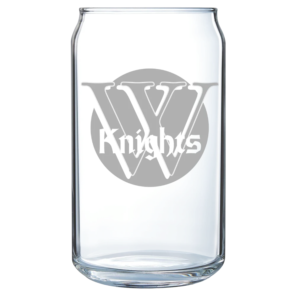 Wartburg College Polar Camel 16 oz. Can Glass