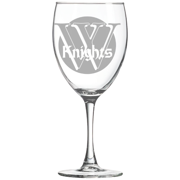 Wartburg College Polar Camel 10 1/2 oz. Wine Glass