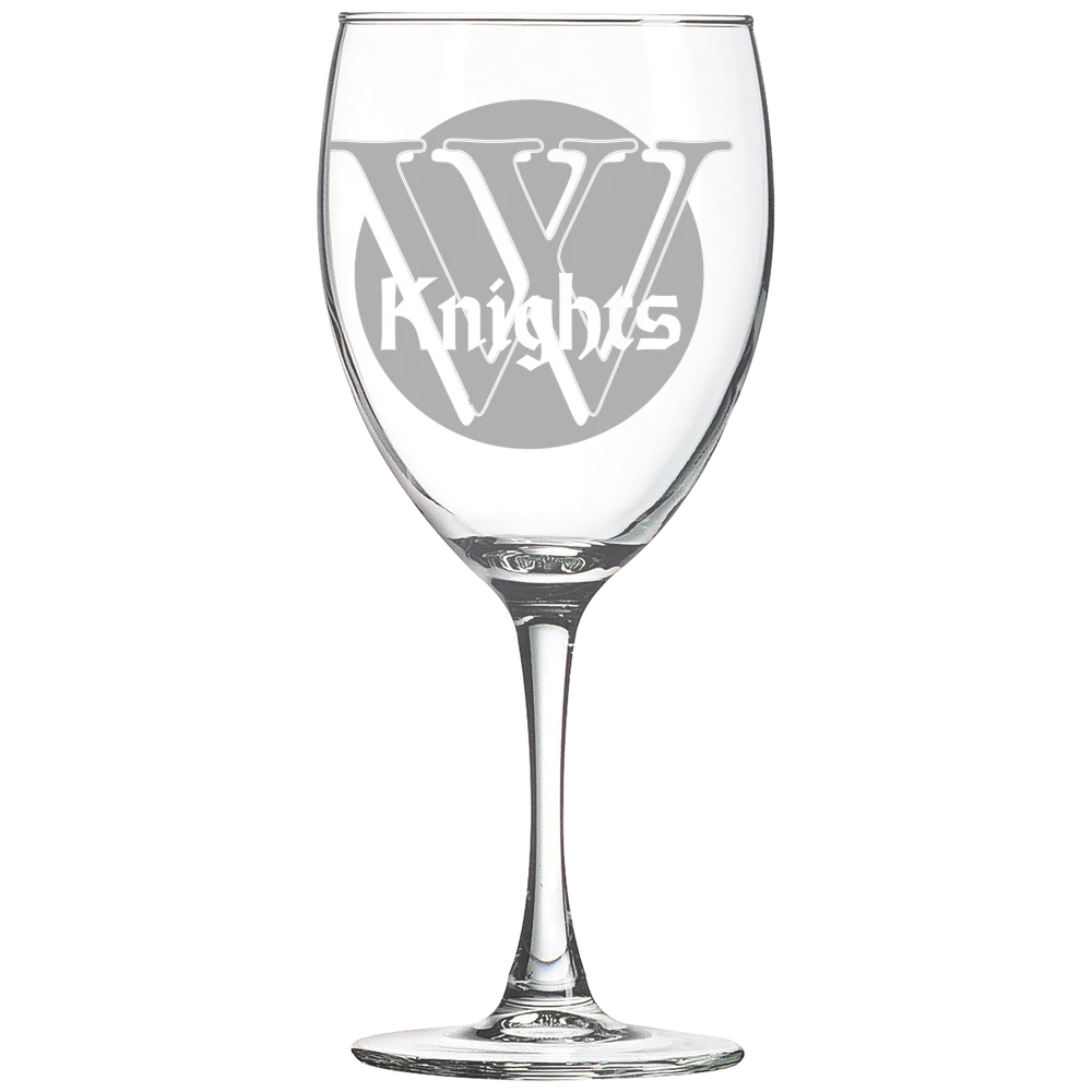 Wartburg College Polar Camel 10 1/2 oz. Wine Glass