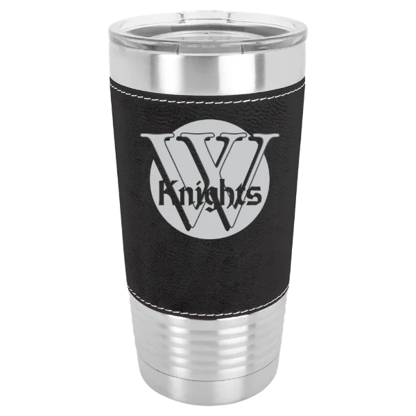 Wartburg College Polar Camel 20 oz. Leatherette Grip Tumbler with Standard Lid