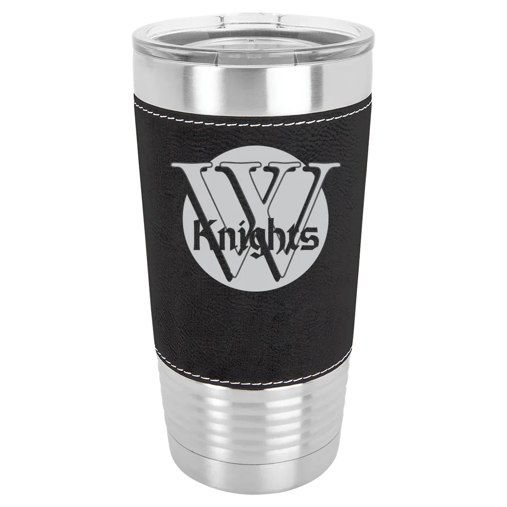 Wartburg College Polar Camel 20 oz. Leatherette Grip Tumbler with Standard Lid