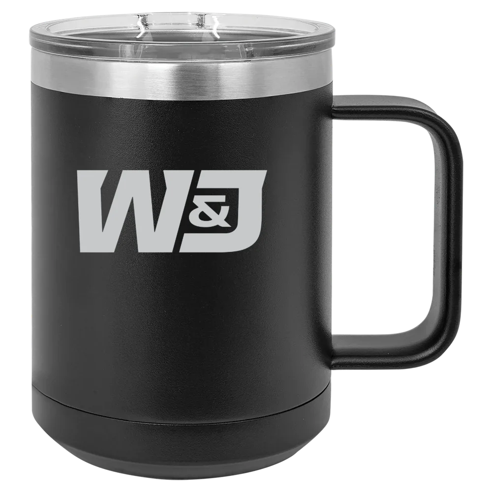 Washington and Jefferson College Polar Camel 15 oz. Mug with Slider Lid