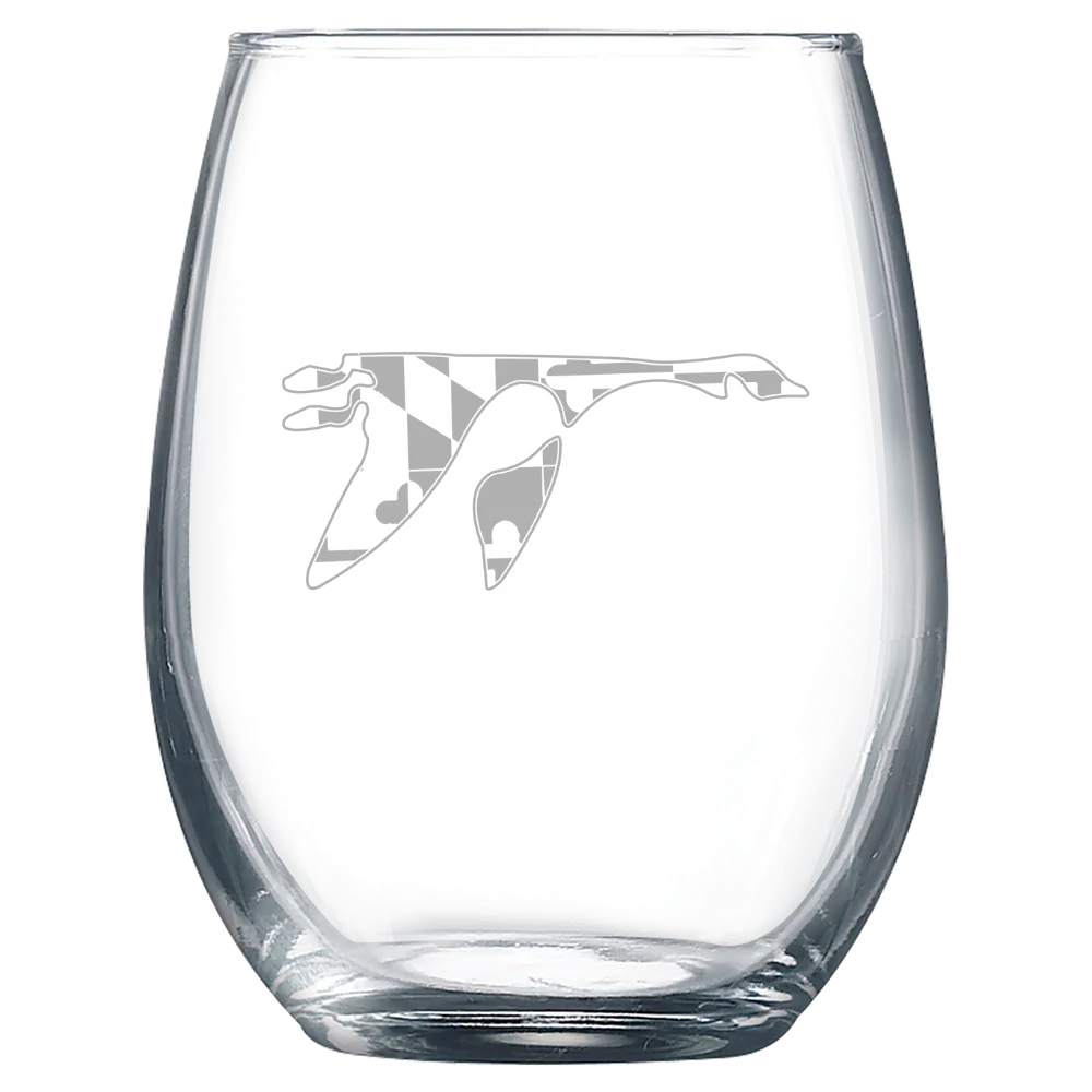 Washington College (Maryland) Polar Camel 9 oz. Stemless Wine Glass