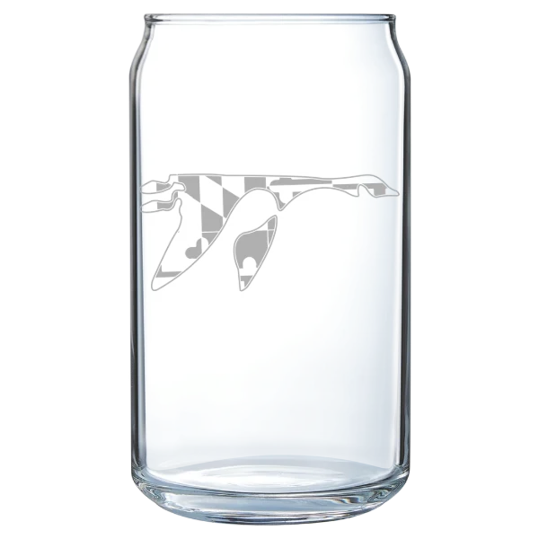 Washington College (Maryland) Polar Camel 16 oz. Can Glass